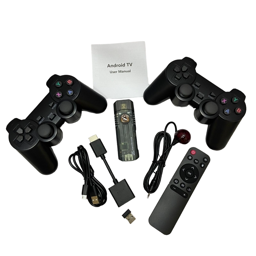 Игровая приставка + ТВ приставка 2в1, 64Gb TV-BOX, "Game Box 5G 8K UltraHD SET-TOP Box" консоль с двумя геймпадом