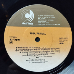 Винтажная виниловая пластинка LP ABBA АББА Arrival (Japan 1977) (No Obi) Dancing Queen