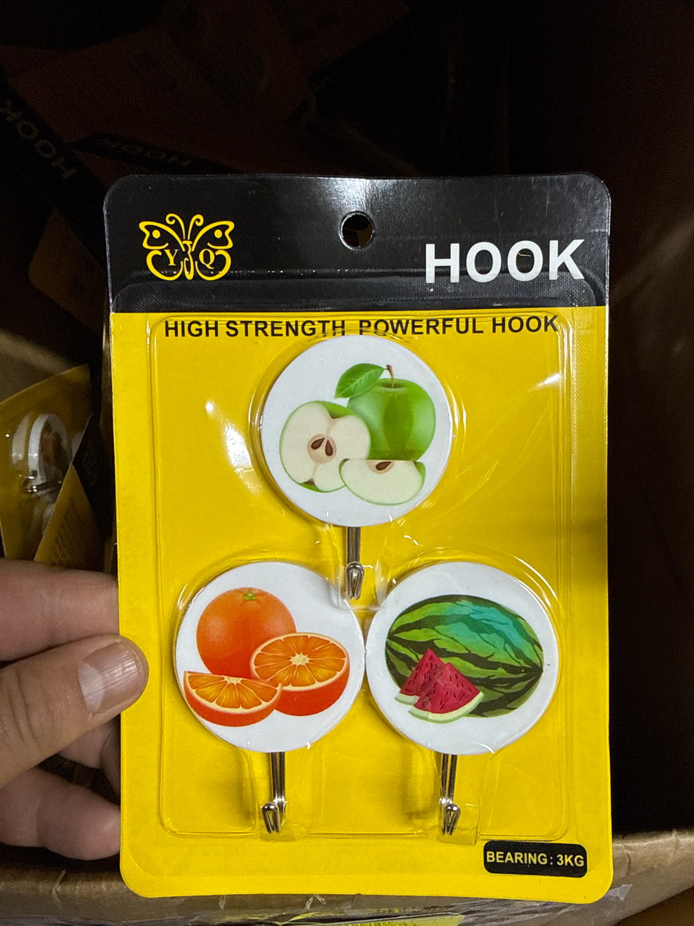 ST-1457 Крючки с липким слоем 3 шт, нагрузка 3 кг