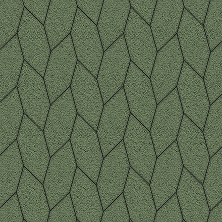 Тротуарная плитка СКОШЕННЫЙ ШЕСТИУГОЛЬНИК - Гранит Зеленый