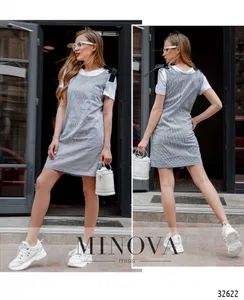 Сарафан 8585-черный Minova