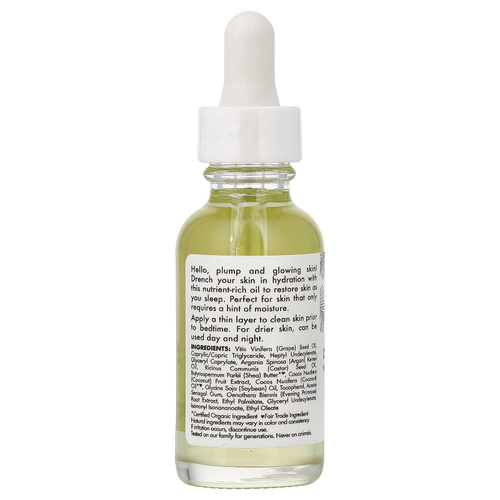 SheaMoisture, 100% кокосовое масло первого отжима, масло для ежедневного увлажнения на ночь, 29 мл (1 жидк. унц.)