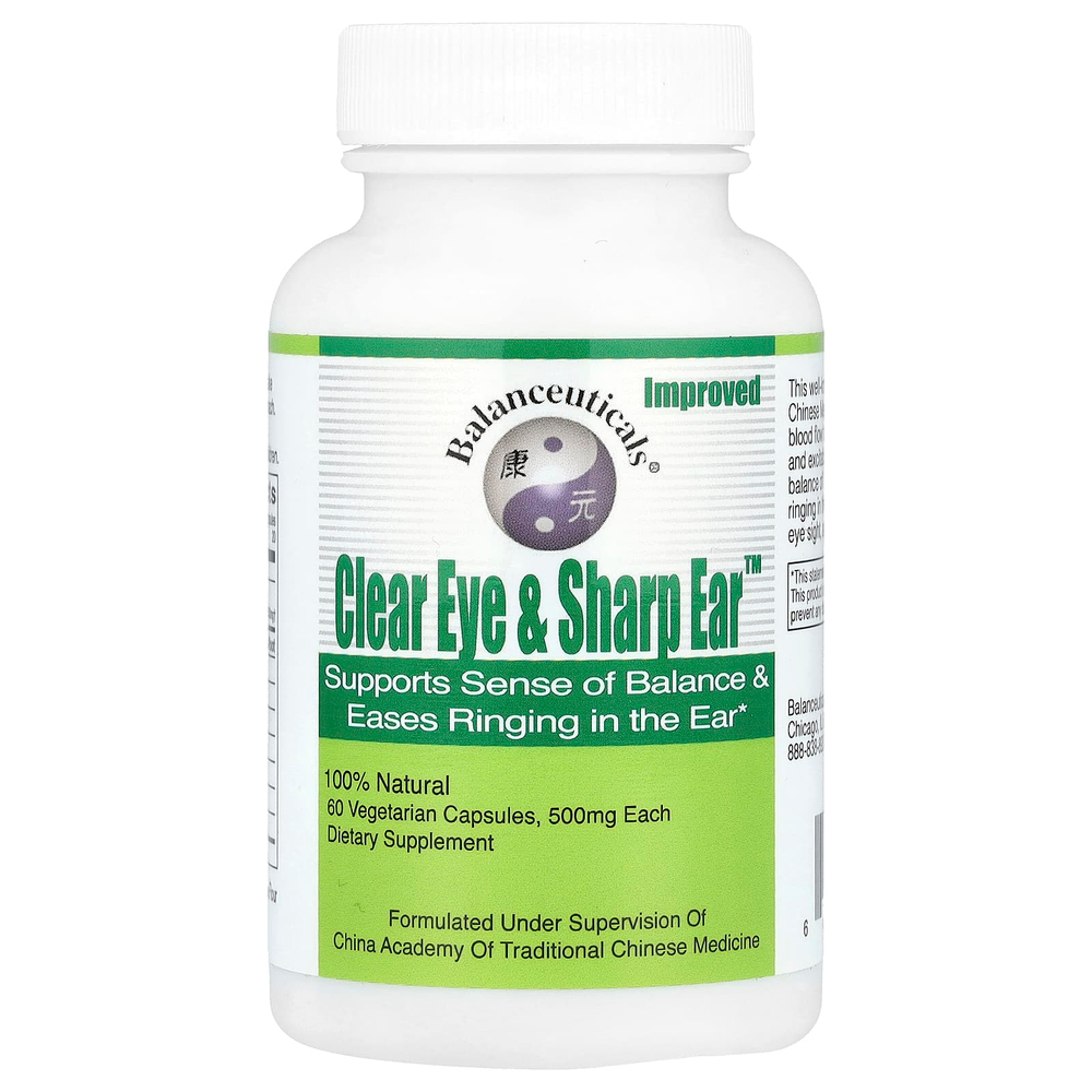Balanceuticals, Clear Eye и Sharp Ear™, 60 вегетарианских капсул