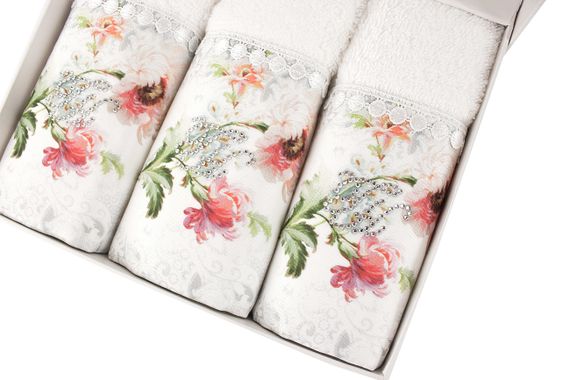 Набор салфеток NERO 3пр по 30х50 TIVOLYO HOME Турция