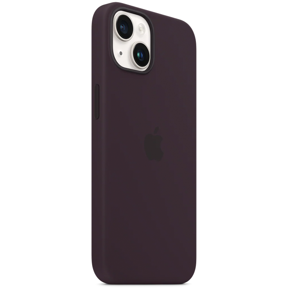 Силиконовый чехол с поддержкой MagSafe Apple Silicone Case для iPhone 14, Elderberry (Черничный)