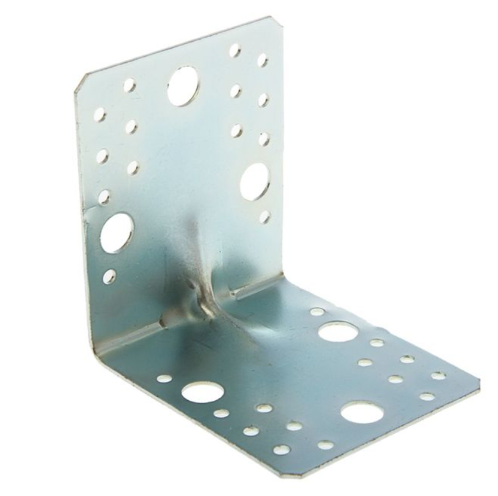 УГОЛОК КРЕПЕЖНЫЙ МЕТАЛЛИСТ 105*105*90*2,0 УСИЛЕННЫЙ ЦИНК