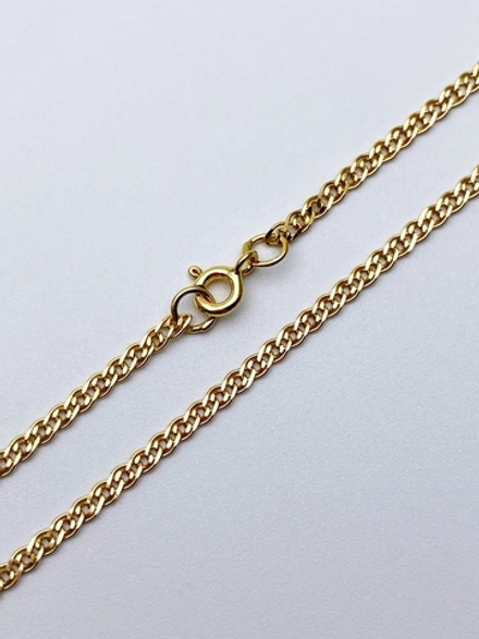 Цепь из серебра/Нонна граненая/Позолота