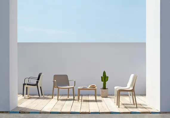 Стул пластиковый Ginevra, тортора