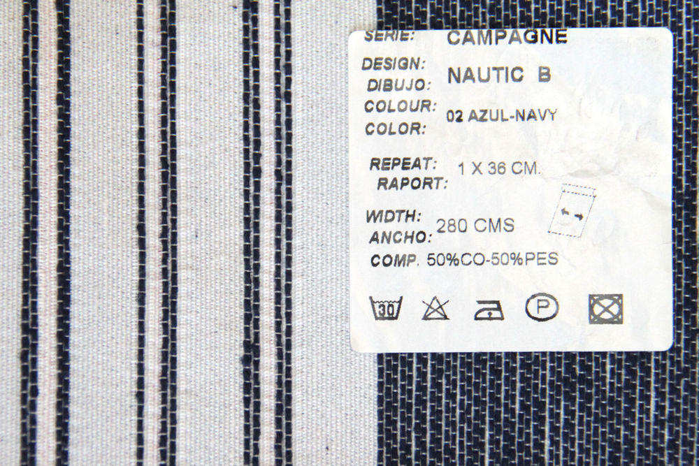 Ткань для штор Campagne Nautic B 02 Azul-navy
