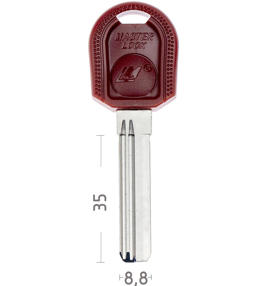 Заготовка вертикального ключа 12813 LM-1DP MASTER.LOCK.LM 2(35MM) КНР