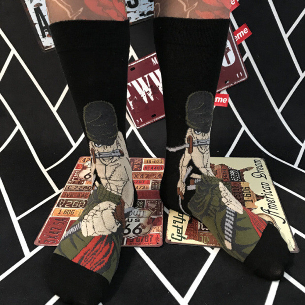 Носки "One Piece / Ван пис / Большой куш - Зоро"