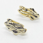 Ювелирные швензы Шелк с позолотой, размер 17*9 мм, цена за пару