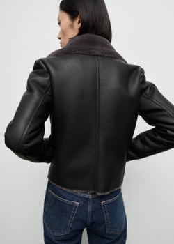 Куртка байкерская с мехом