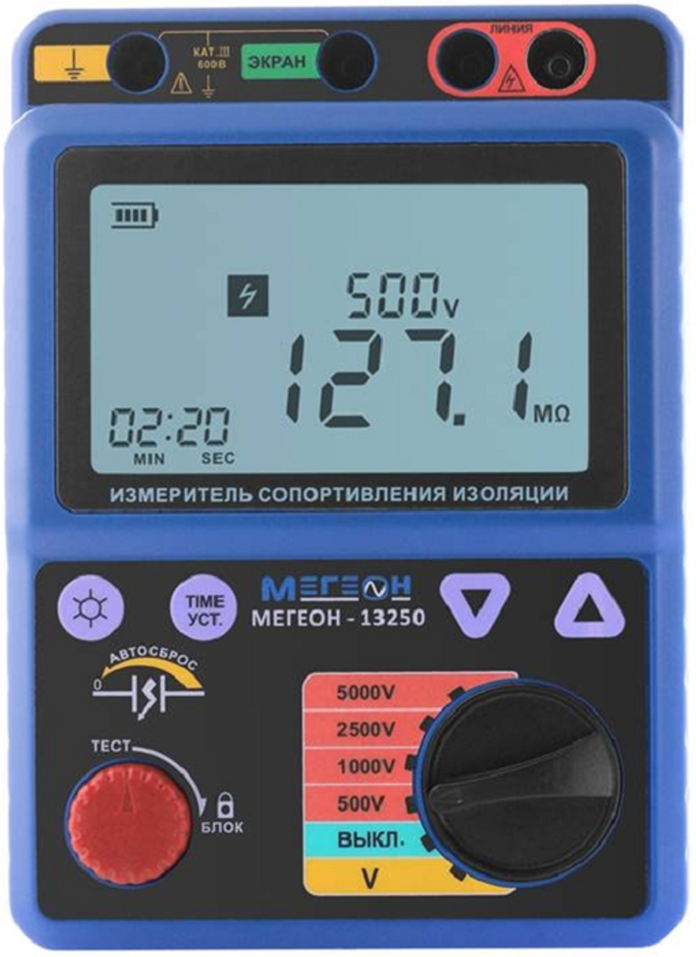 Измеритель сопротивления изоляции МЕГЕОН 13250