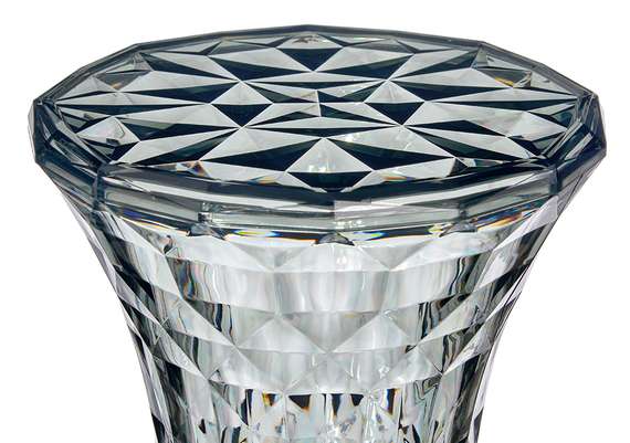 Столик-табурет Rock прозрачный серый