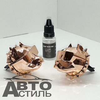 Ароматизатор-игрушка -на обдув- Собачки ПИТБУЛЬ - YC-35RG Rose Gold