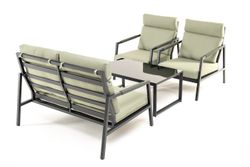 "Лилия" лаунж-зона 4-местная из алюминия, цвет серо-зеленый