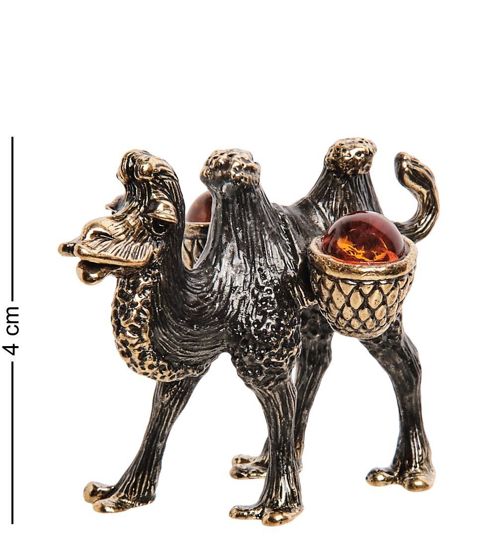 Народные промыслы AM-2819 Фигурка «Верблюд» (латунь, янтарь)
