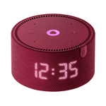 Умная колонка Яндекс Станция Мини (с часами), Красный гранат