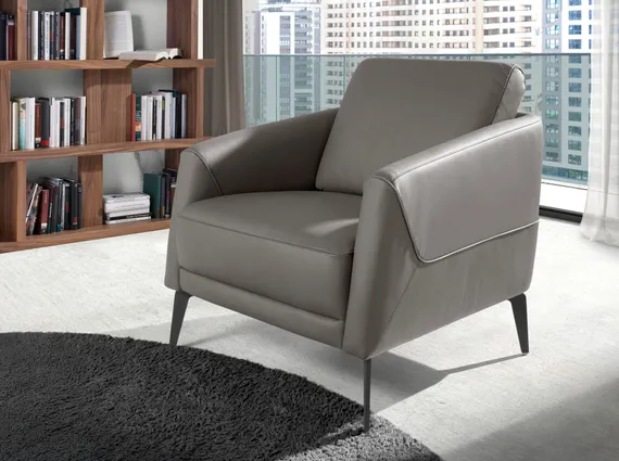 Кресло Angel Cerda 5134, темно-серая кожа