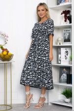 Платье Майя (черно-белое) П13911-3М LT Collection