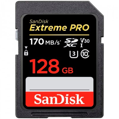 SANDISK Extreme PRO 128GB V60 UHS-II SD cards, 280/100MB/s,V60,C10,UHS-II