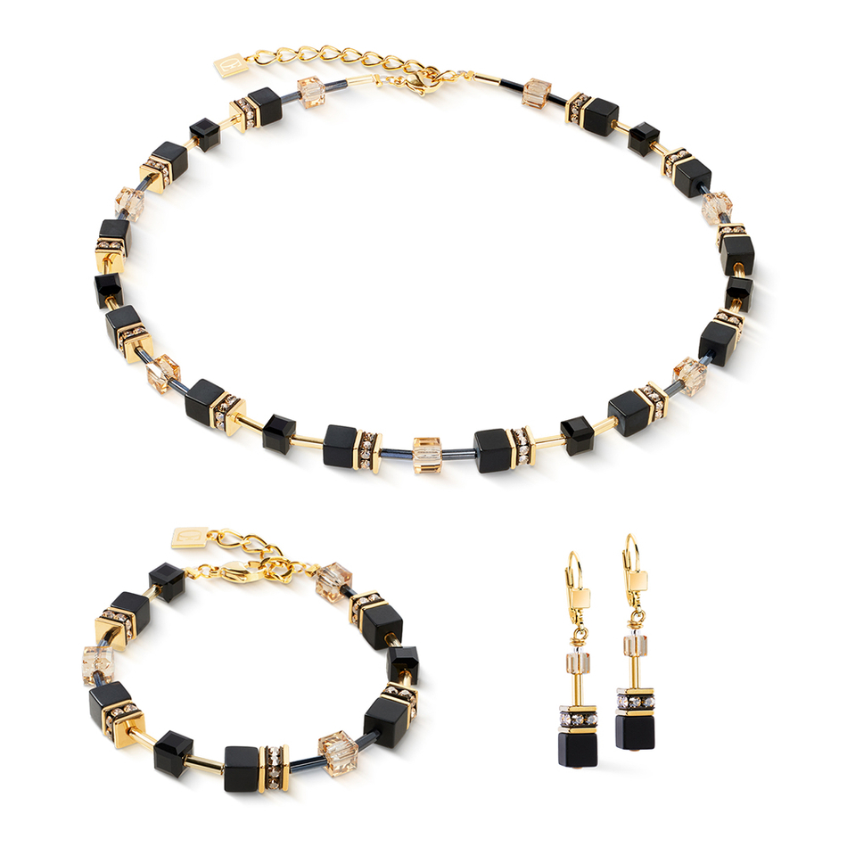 Колье Coeur de Lion Black-Gold 4018/10-1316