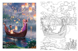 Раскраска Disney Dreams Collection - Принцессы Диснея Thomas Kinkade Studios