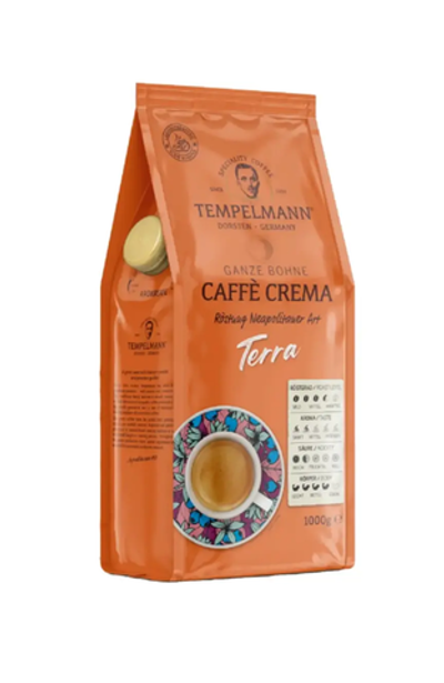 Кофе в зернах Tempelmann Terra C Crema 1кг Германия