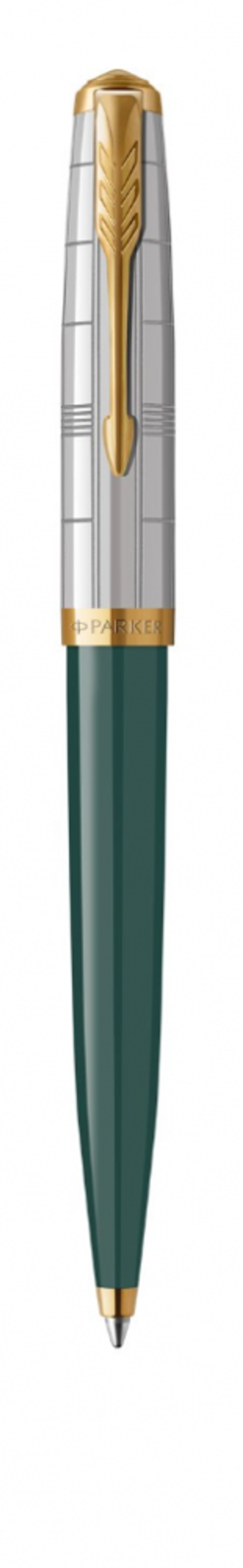 Шариковая ручка Parker 51 Premium Forest Green GT стержень: M, цвет чернил: black, в подарочной упаковке.