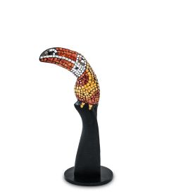 Decor and Gift 23-029-02 Н-р статуэток из трех «Тукан» дерево+стекл.мозаика (50,40,30 см)