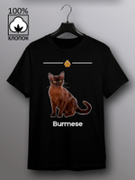 Футболка бурманская кошка
