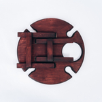 Винный столик со складывающимися ножками из Сибирского Кедра VN10