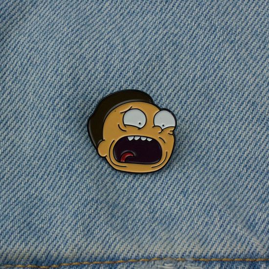 Значок металлический на одежду/Пин. Морти