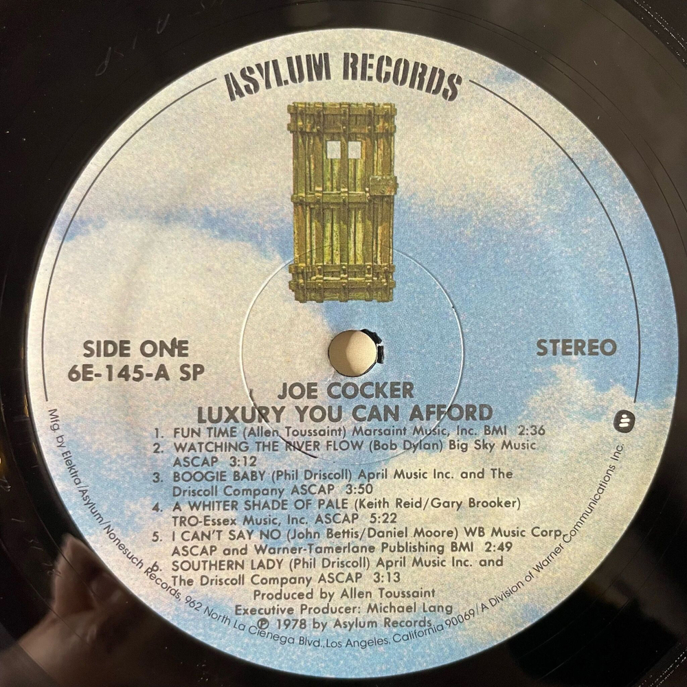 Винтажная виниловая пластинка LP Joe Cocker Luxury You Can Afford (USA 1978)