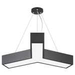 Светильник LED ЭРА Geometria SPO-141-B-40K-028 Igrek 28Вт 4000K 1900Лм IP40 600*80 черный подвесной драйвер внутри