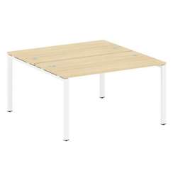 Metal System Рабочая станция на П-образном м/к БП.РАС-СП-2.3 Акация Лорка/Металл Белый 1400*1475*750
