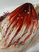 Комплект войлочных дредов с кончиками из козы