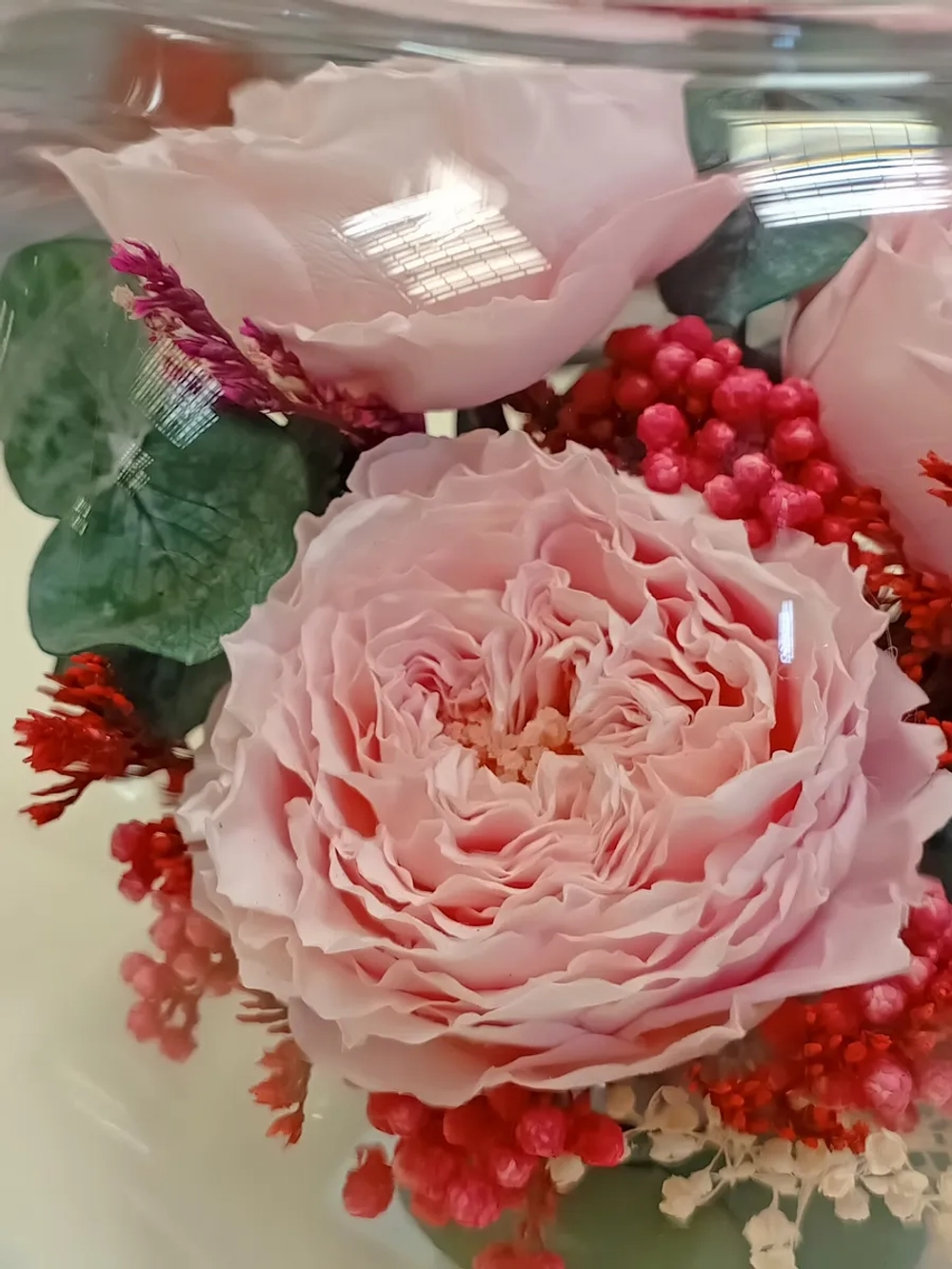 натуральные пионы в стекле, вакуум*