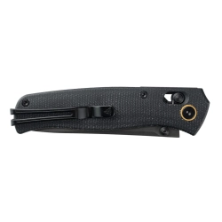 Нож складной SRM 255L-MB3 Medal PVD (140Cr Laminated, Black Micarta)