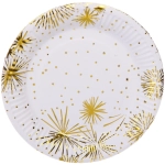 Тарелка бумажная 18 см в наборе 10 шт «Праздничный салют»