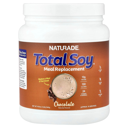 Naturade, Total Soy®, заменитель еды, со вкусом шоколада, 540 г (1,2 фунта)