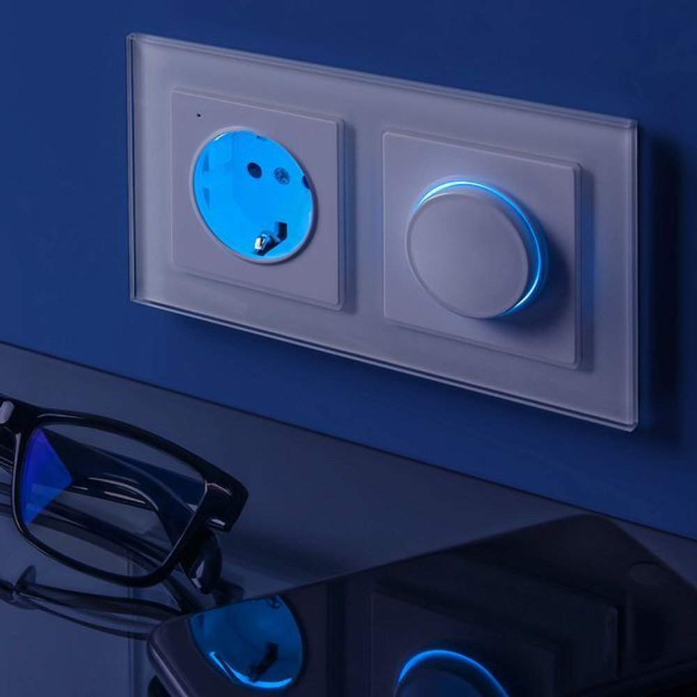 Диммер с подсветкой (белый)