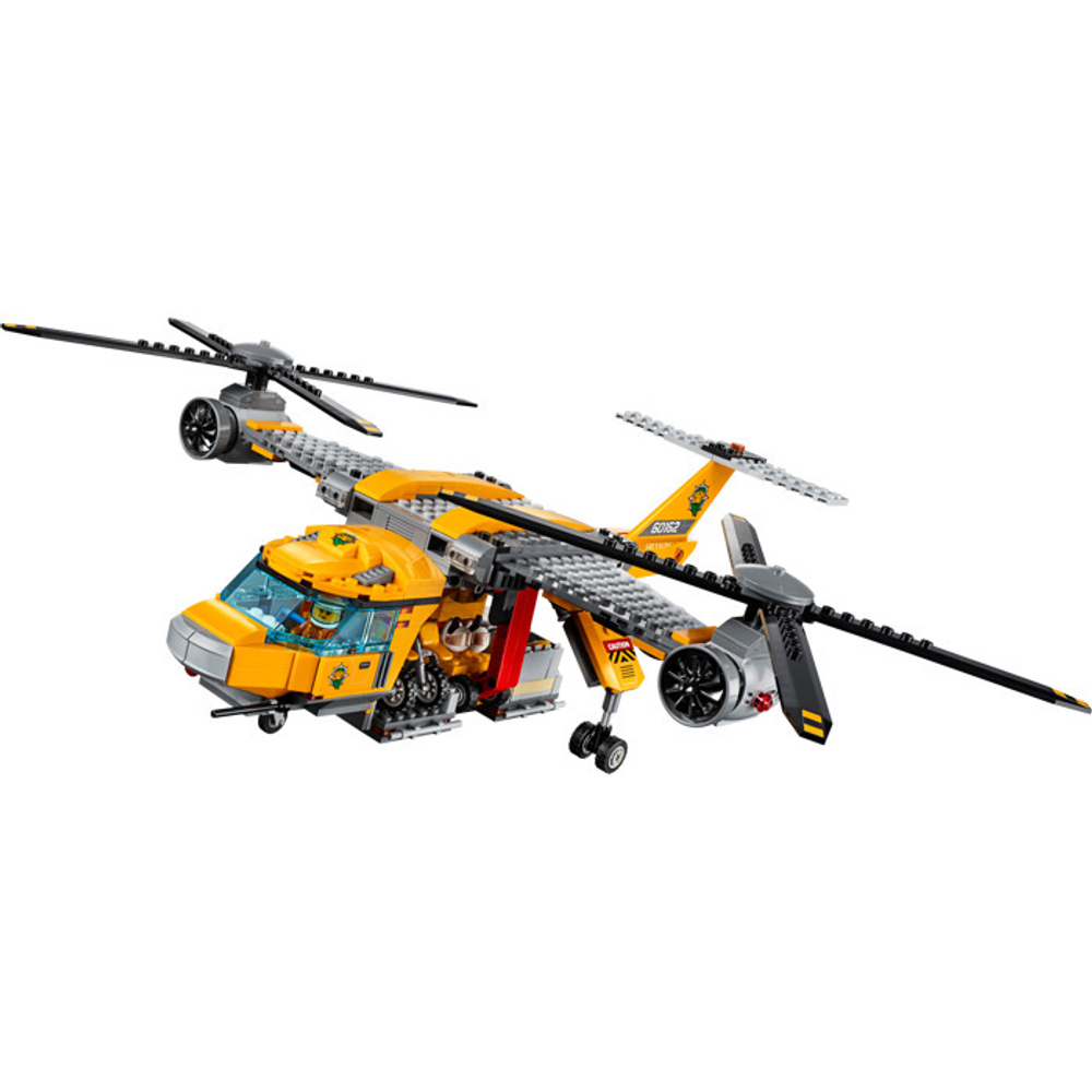 LEGO City: Вертолёт для доставки грузов в джунгли 60162 — Jungle Air Drop Helicopter — Лего Сити Город