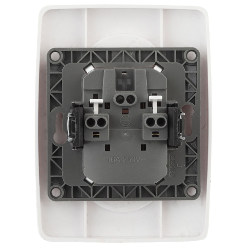 12-2107-01 ЭРА Розетка 2X2P, 16A-250В, IP20, Эра12, белый | Эра 12 Белый