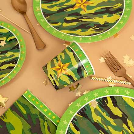 Стаканы (250 мл) Звездный Камуфляж 6 шт