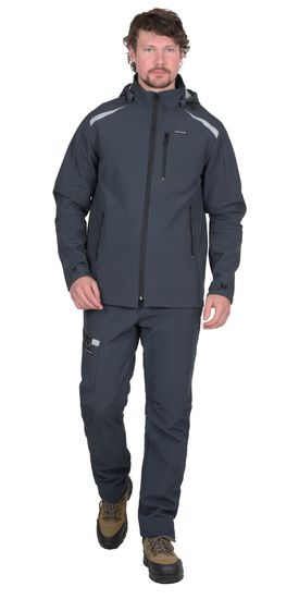 Куртка "Сириус-Спейс" софтшелл (сине-серая)