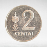Lithuania, 2 Centai, 1991, XF