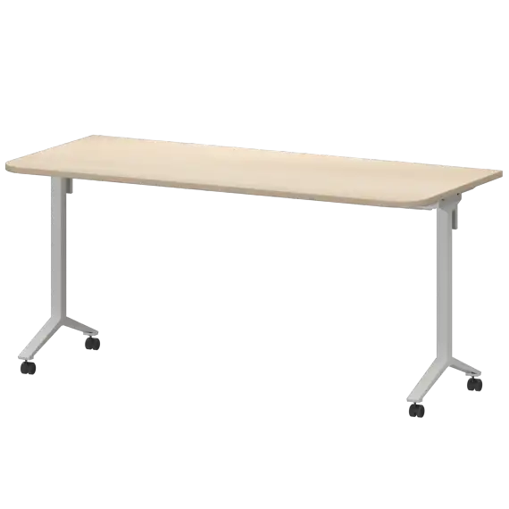 Стол мобильный складной радиусный МБ22-160.70Р  1600x700x750 Моби