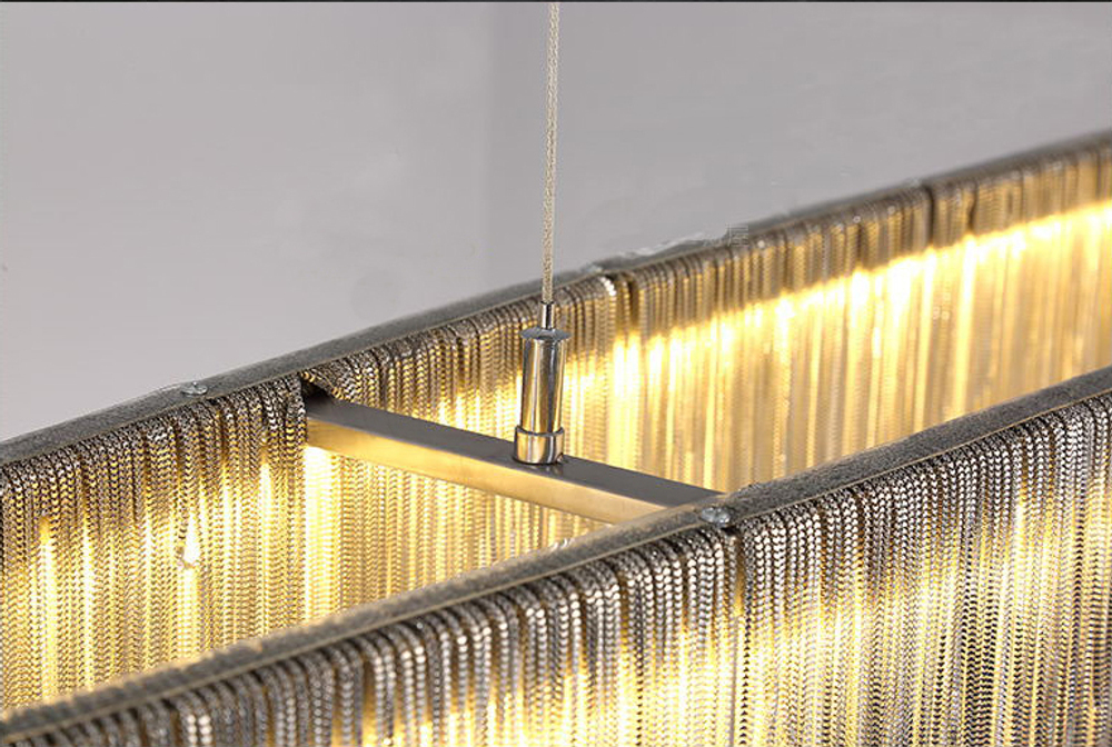 Pendant design lamp Waterfall  L120 (Silver)